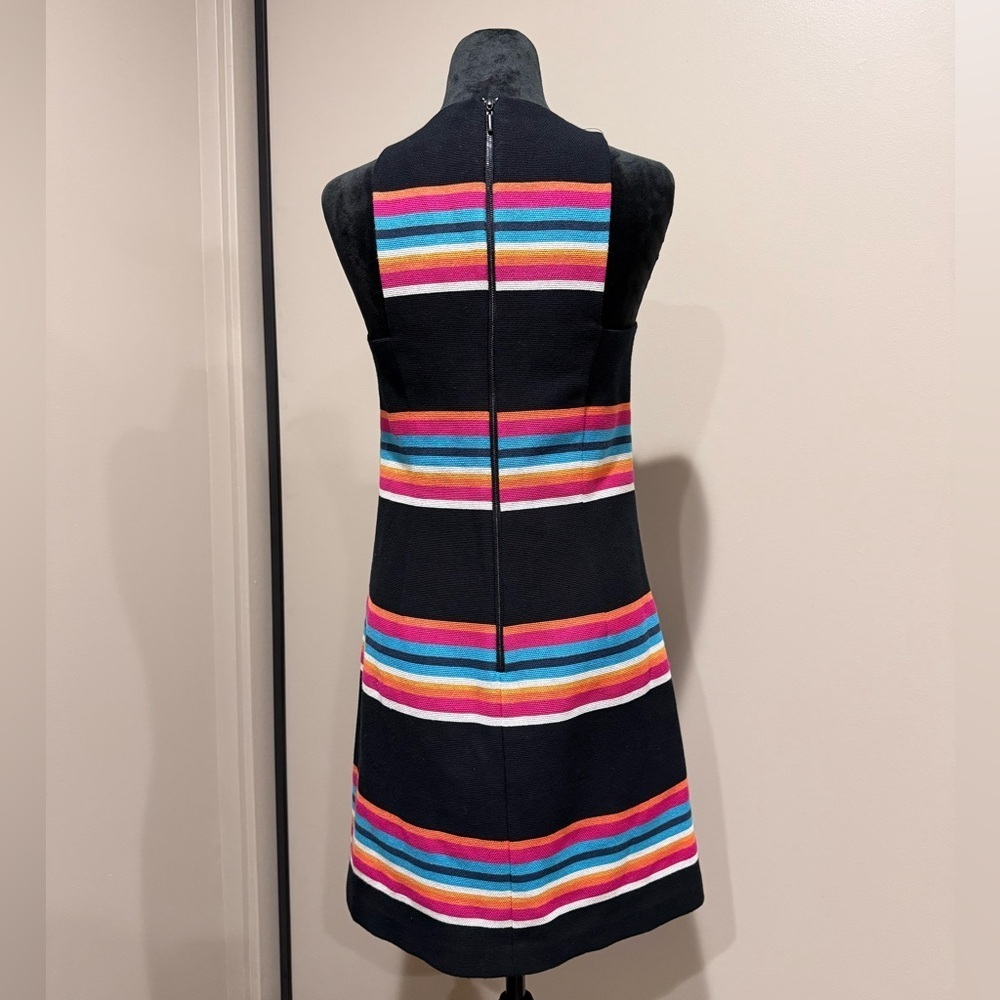 Trina Turk Loma Woven Striped Sleeveless Shift Dress - Picture 2 of 7